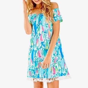 Lilly Pulitzer tassel dress EUC